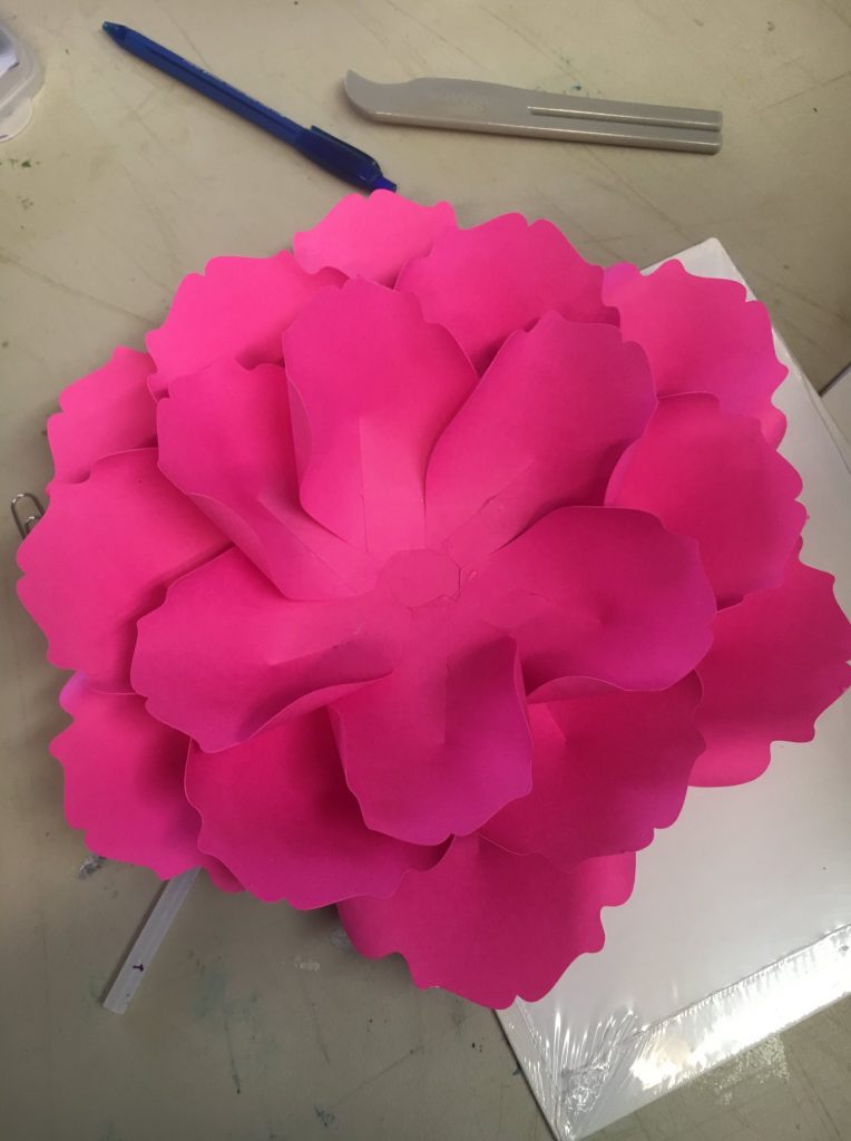 Paper Flower Project for Summer Camp