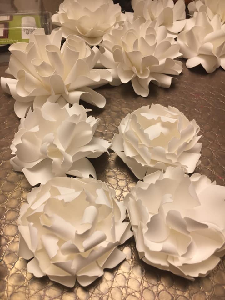 Paper Flower Centerpieces
