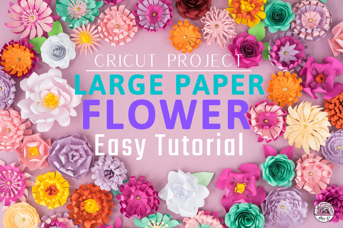 Large Paper Flower Easy Tutorial
