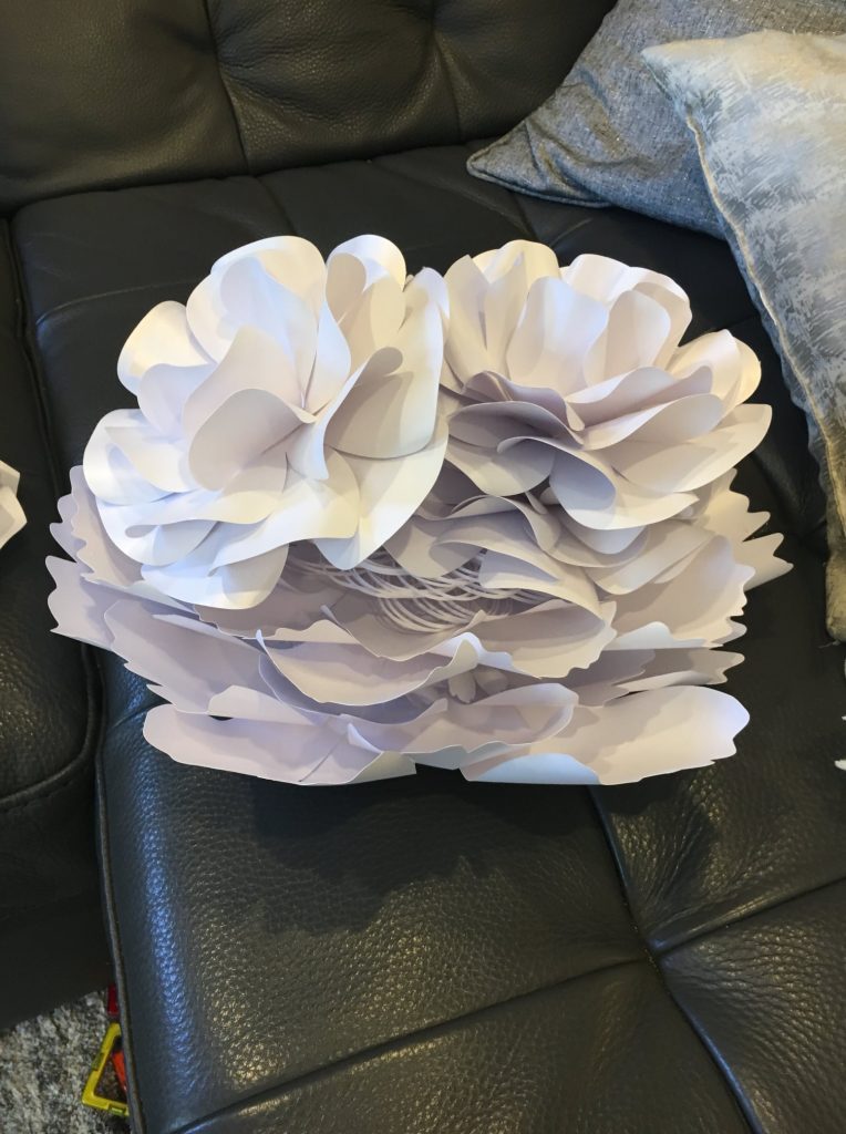 Paper Flower Backdrop storage