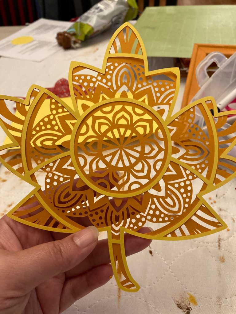 3D Paper Mandala - assembly