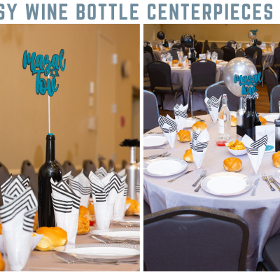 Easy Wine Bottle Centerpieces DIY