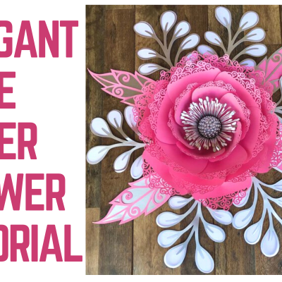 Elegant Lace Paper Flower Tutorial