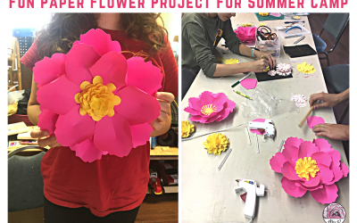 Fun Paper Flower Project for Summer Camp