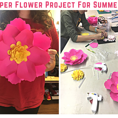 Fun Paper Flower Project for Summer Camp