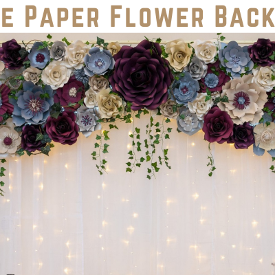 Large Paper Flower Backdrop