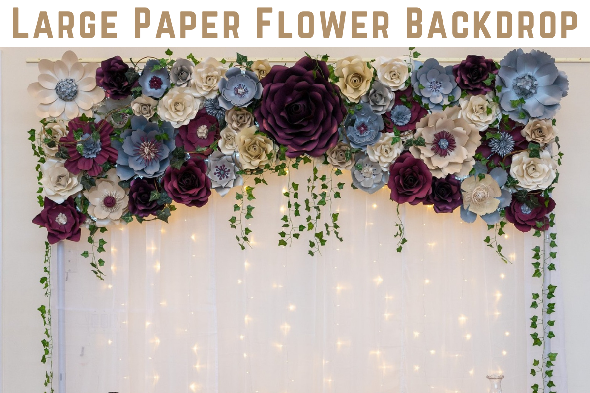 Large Paper Flower Backdrop