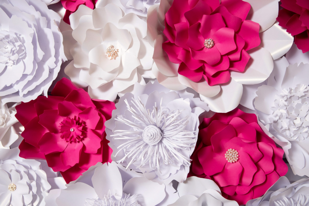 Paper Flower Template Using Design Space fancy paper flowers