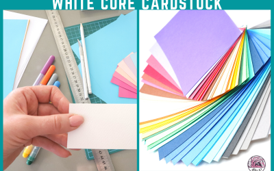 White Core Cardstock