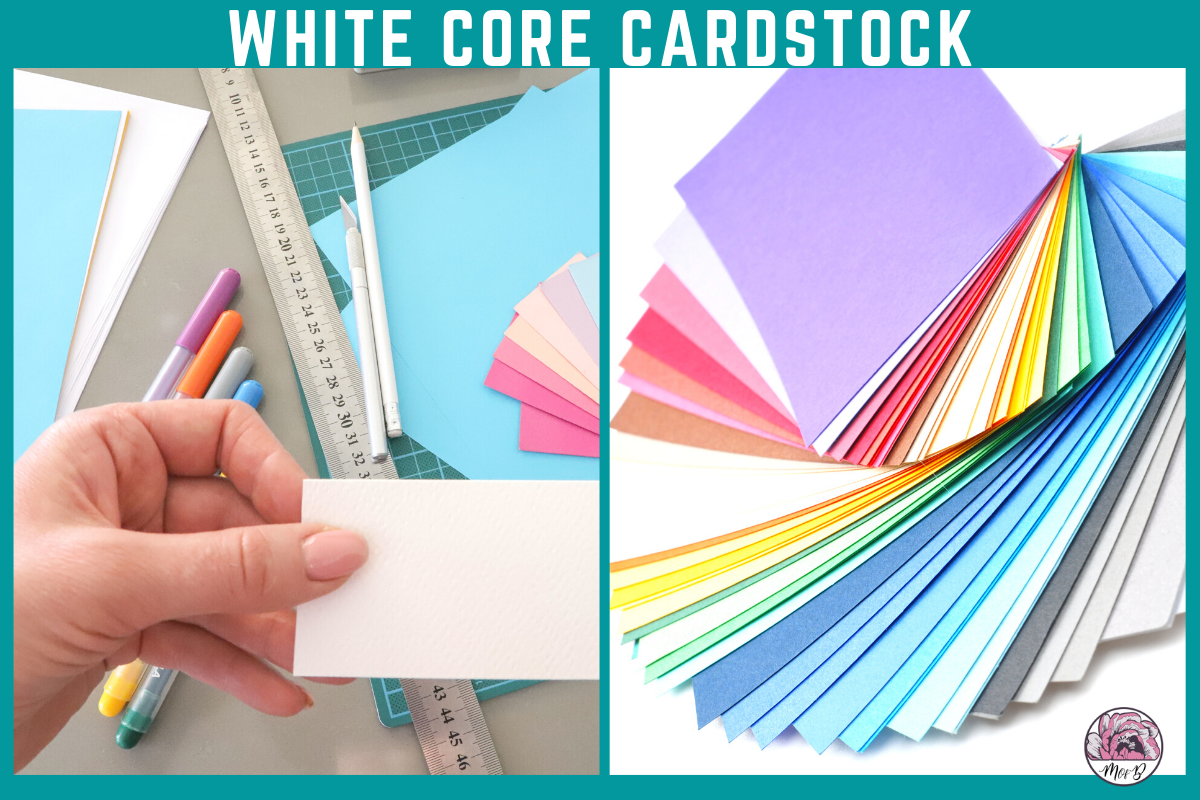White Core Cardstock