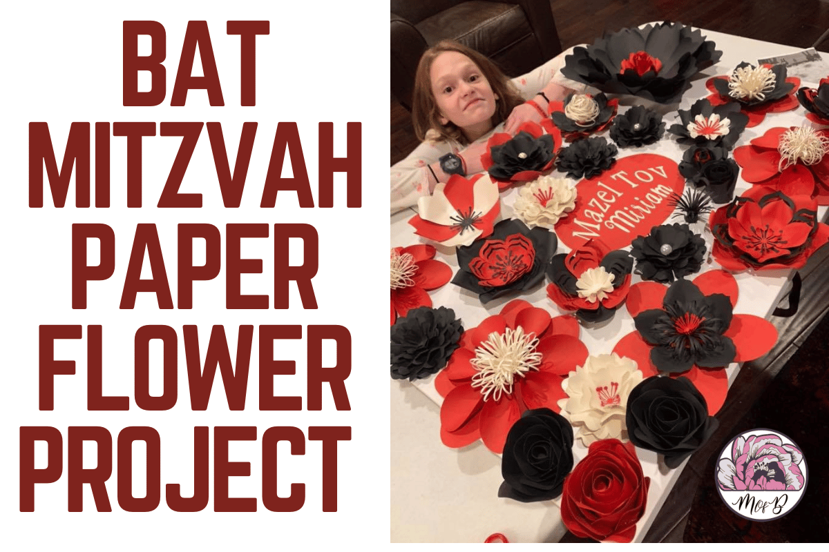 Bat Mitzvah Paper Flower Project